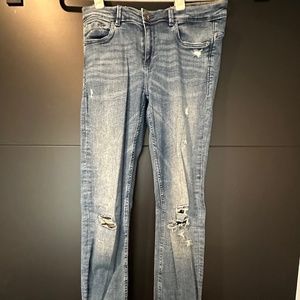 Zara Trafaluc distressed denim